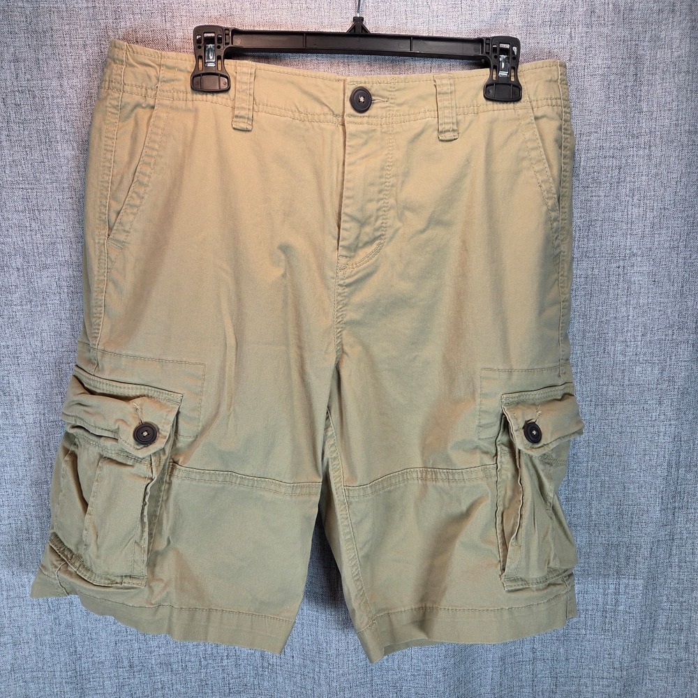AERO Cargo Shorts Size 31 Khaki Utility Summer Essential‎ Streetwear Casual